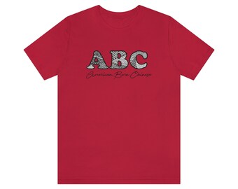 American Born Chinese Zentangle Schriftzug Tshirt