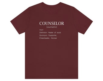 Counselor Definition - Heiler der Seelen weißes Schrift-T-Shirt-Design