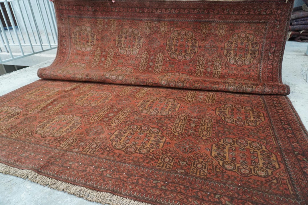 1990s Antique Rug 8x10 Soft Pile Fine Area Rug- Handmade Rug- Afghan ...