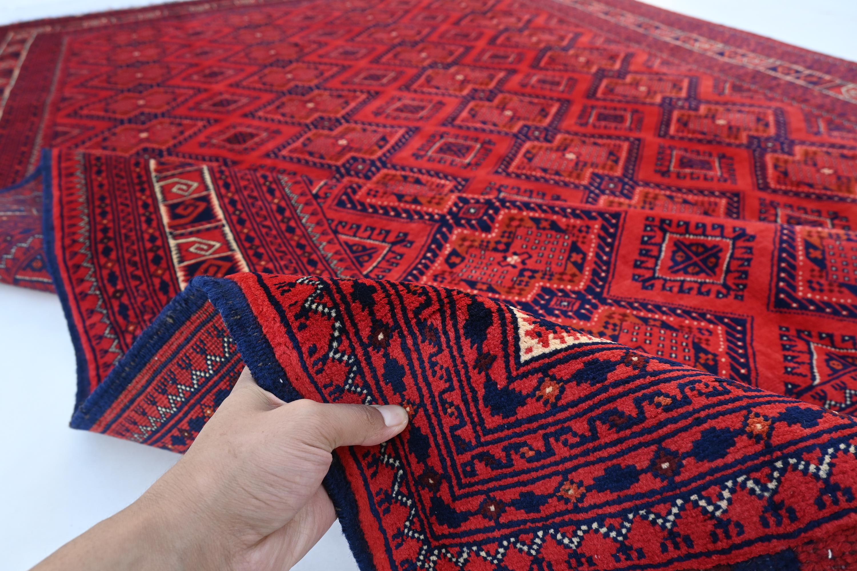 7x10 アフガニスタン ヴィンテージラグ - テッケ ザヒル シャイエ