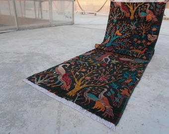 3m Teppich Läufer 70x270cm Kelim Teppich Läufer Turkmen Style Rauten Design