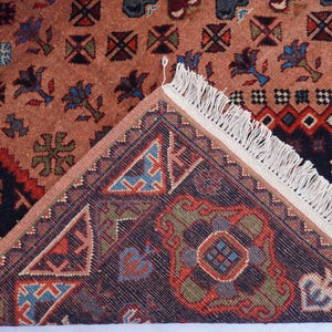 8x10 Turkish Medallion Heriz Rug- Large Terracotta rug- Turkmen Handmade Wool Rug- Afghan Caucasian Soft Pile rug- Bedroom Rug- Tribal Rug image 10