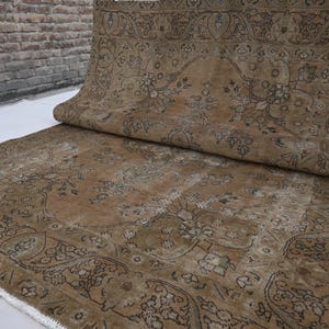1920s Antique Rug 7x10 Terracotta Rug- Afghan Medallion Caucasian Rug- Turkman Handmade Wool Rug- Trible Area Rug- Bedroom- Living Room Rug