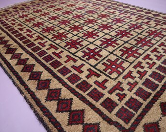 専用です。美品♪　漆黒のバルーチラグ　アフガニスタン　ビンテージ 専用です。美品♪ 漆黒のバルーチラグ アフガニスタン ビンテージ