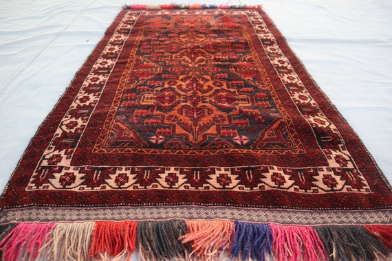 ヴィンテージラグ　トライバルラグ　トルクメン マルダリ ヴィンテージ プレイヤーラグ 2'9x4'7 フィート トルクメン
