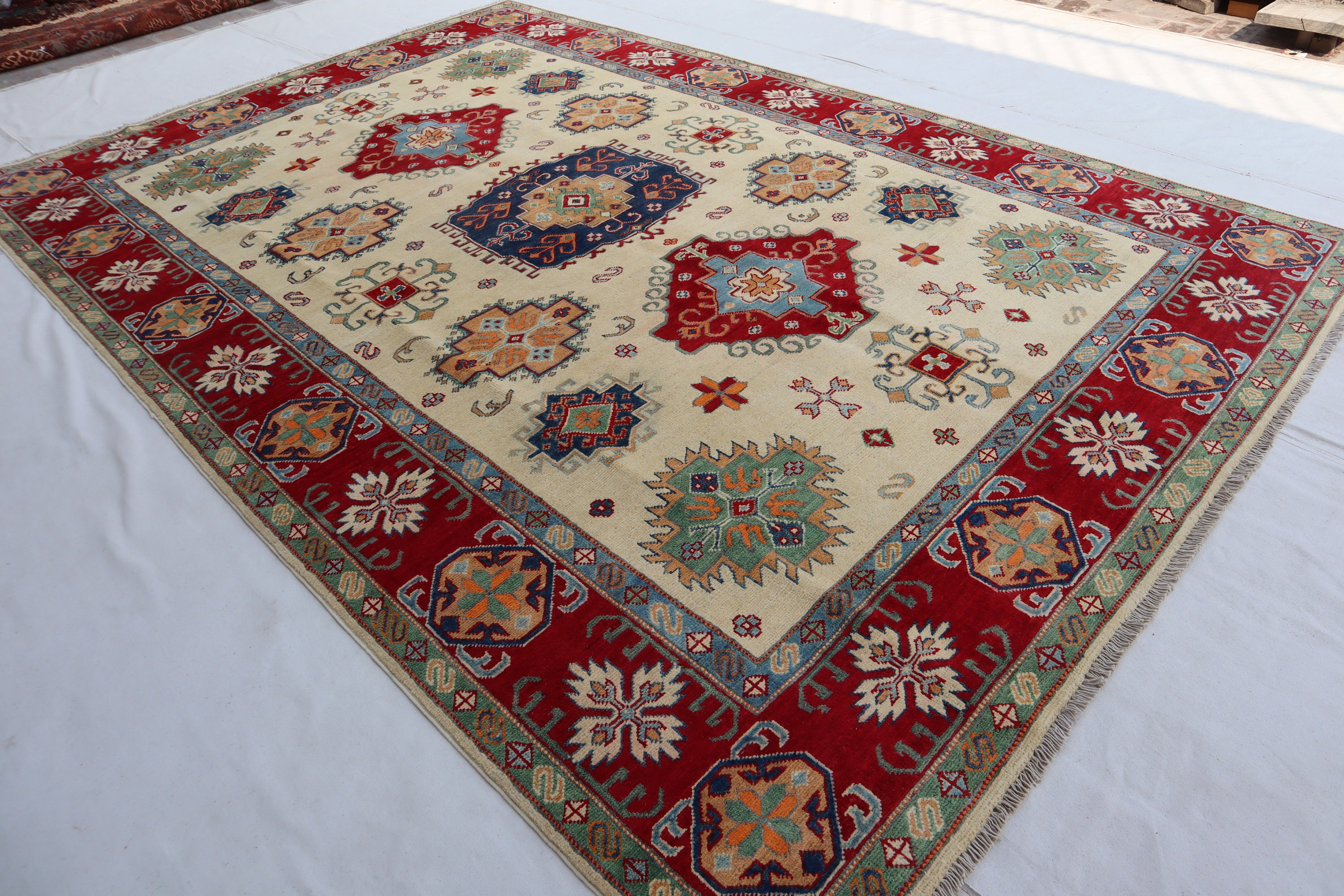 ペルシャ絨毯 ウール ドバイ 89×56 一点もので、一生もの】草木染天然