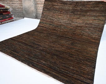 200x160 cm brauner Teppich mit braunen Beeren Teppich - Beeren Teppich - Beduinen Teppich