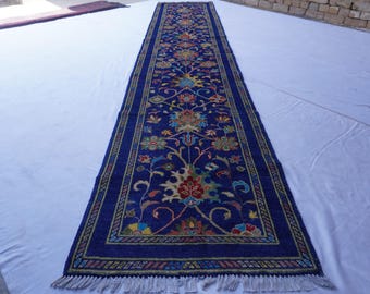 19フィートのランナーラグ/アフガニスタンのビジュダールラグ/ライト