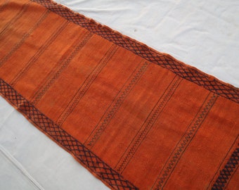 2 x 7フィートのランナーラグ - 1920年代のアンティークオレンジ