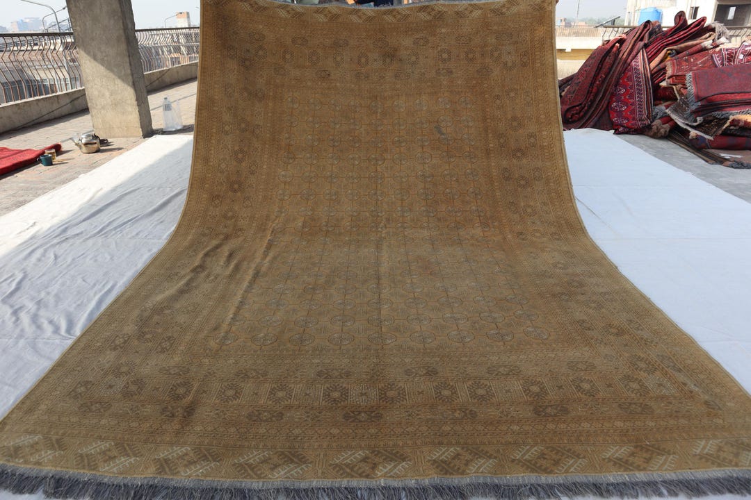 1920s Antique Terracotta Rug 7x10 Afghan Mowri Rug Handmade Wool Rug ...
