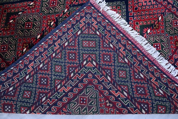 【vintage】バルーチラグ　アフガン　トライバル　ヴィンテージ　幾何学模様 vintage】バルーチラグ アフガン トライバル ヴィンテージ 幾何