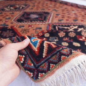 8x10 Turkish Medallion Heriz Rug- Large Terracotta rug- Turkmen Handmade Wool Rug- Afghan Caucasian Soft Pile rug- Bedroom Rug- Tribal Rug image 7
