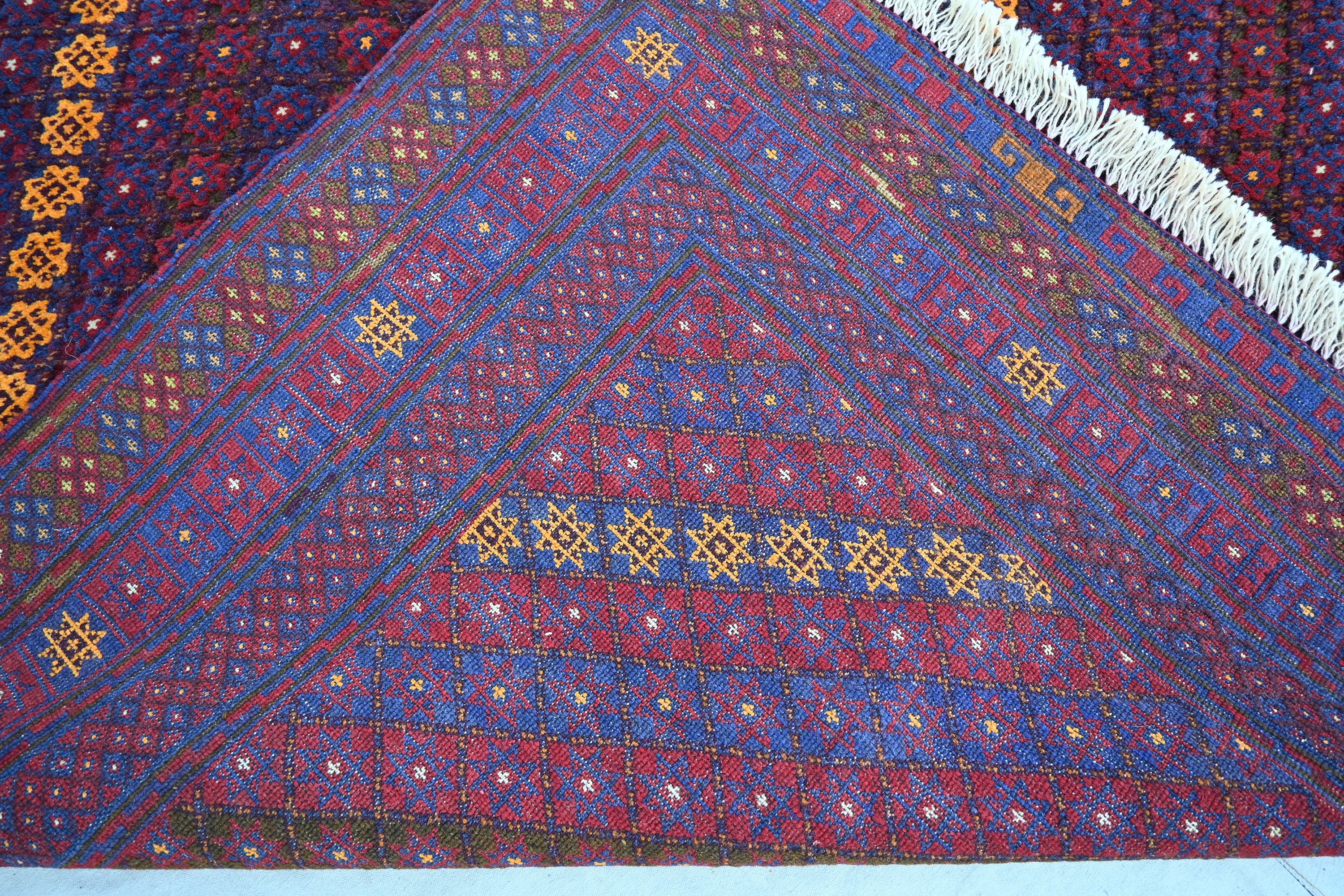 4 x 6フィートのアフガニスタンアンティークマシュワニベルジェスタ