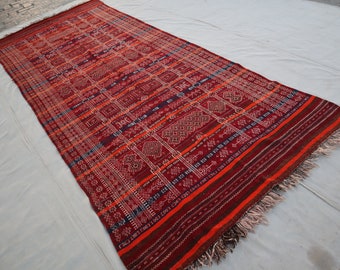 5'6 x 15 フィートのアフガニスタンキリムワイドランナーラグ