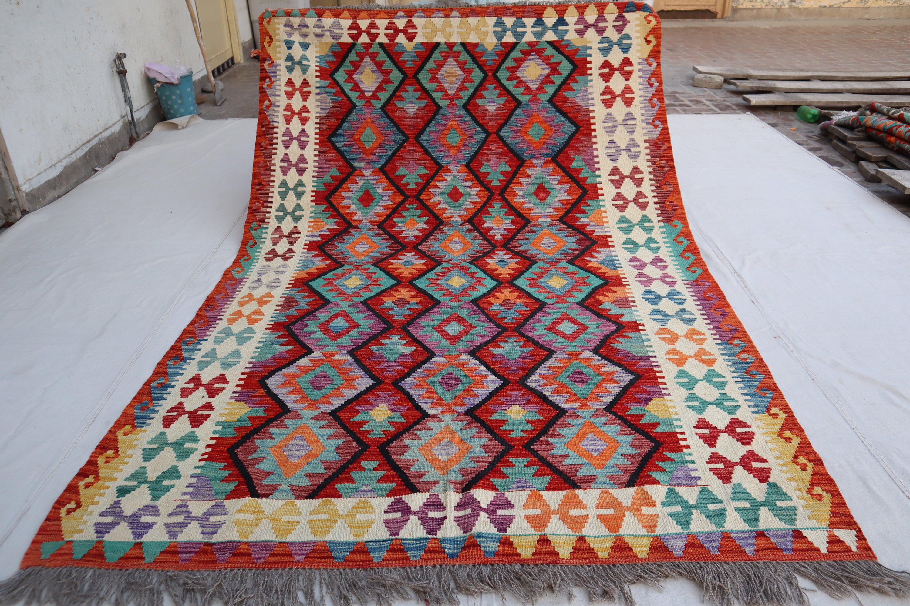 【美品】vintage Afghan rug gabbeh kilim 17万 Afghan Handmade Gabbeh Rug 5x7 Oriental Rug, Bedroomfloral