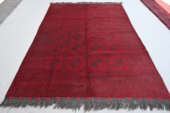 アフガニスタン　エルサリ族　トライバルラグ 15%OFF】部族絨毯 トライバルラグ ヴィンテージ287×235cm トルクメン