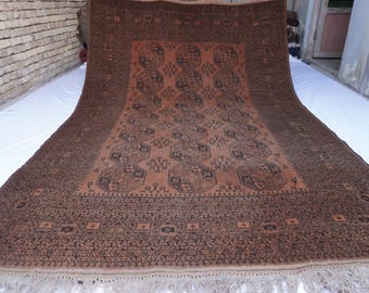 Afghanischer Handgefertigter Teppich aus 100% Wolle - Afghanischer Handgefertigter Teppich aus 100% Wolle - Terrakotta 1920er Jahre Vintage Teppich
