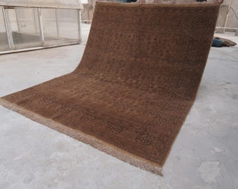 アフガニスタンのヴィンテージラグ 2'10x4'4フィート トライバルブハラ