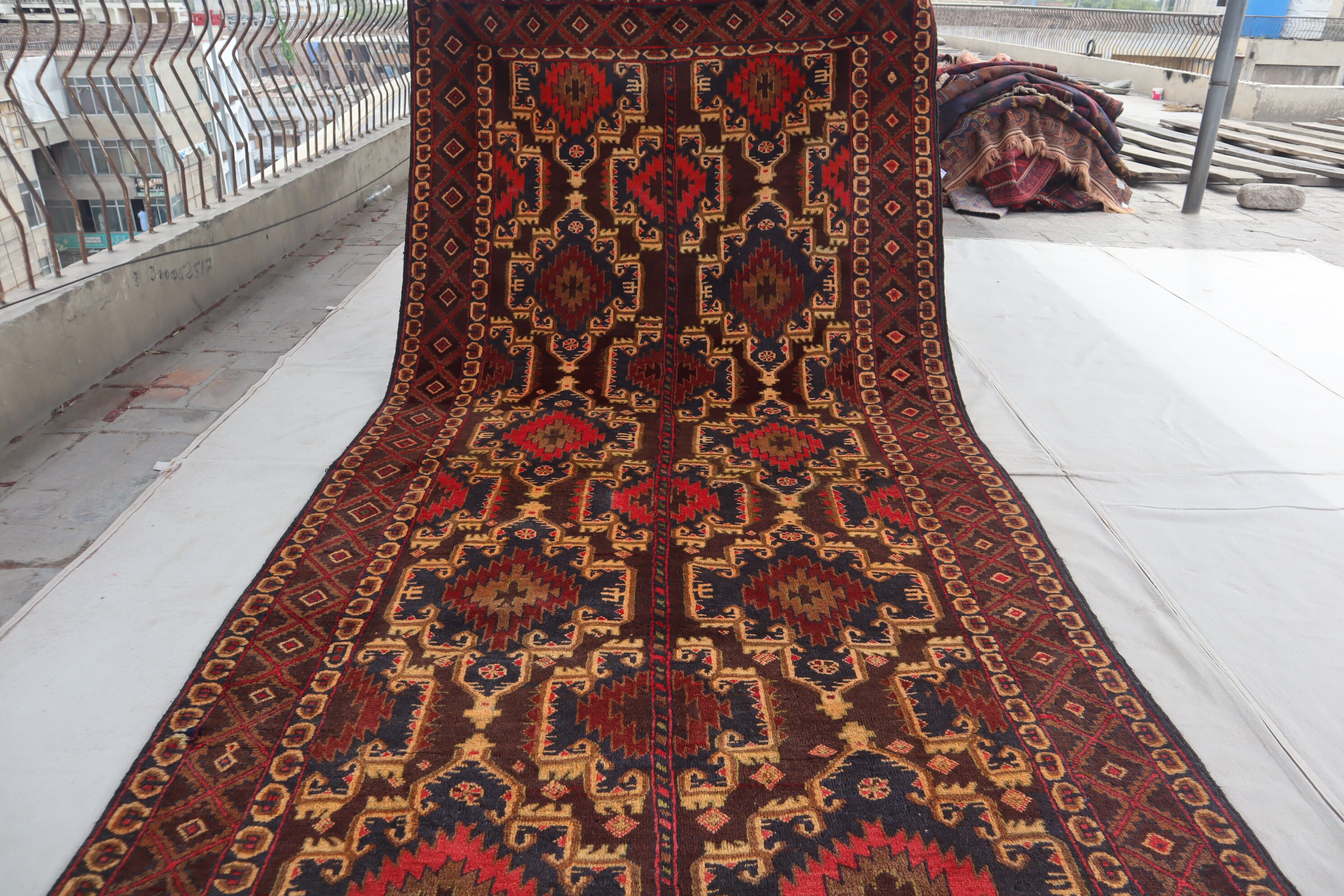 ラグ・カーペット Afghan baluch taimani rug Tribal Rug Taimani from Afghanistan Small B ｜トライバルラグ