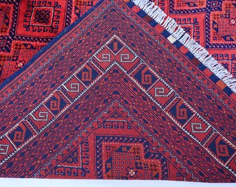 7x10 アフガニスタン ヴィンテージラグ - テッケ ザヒル シャイエ