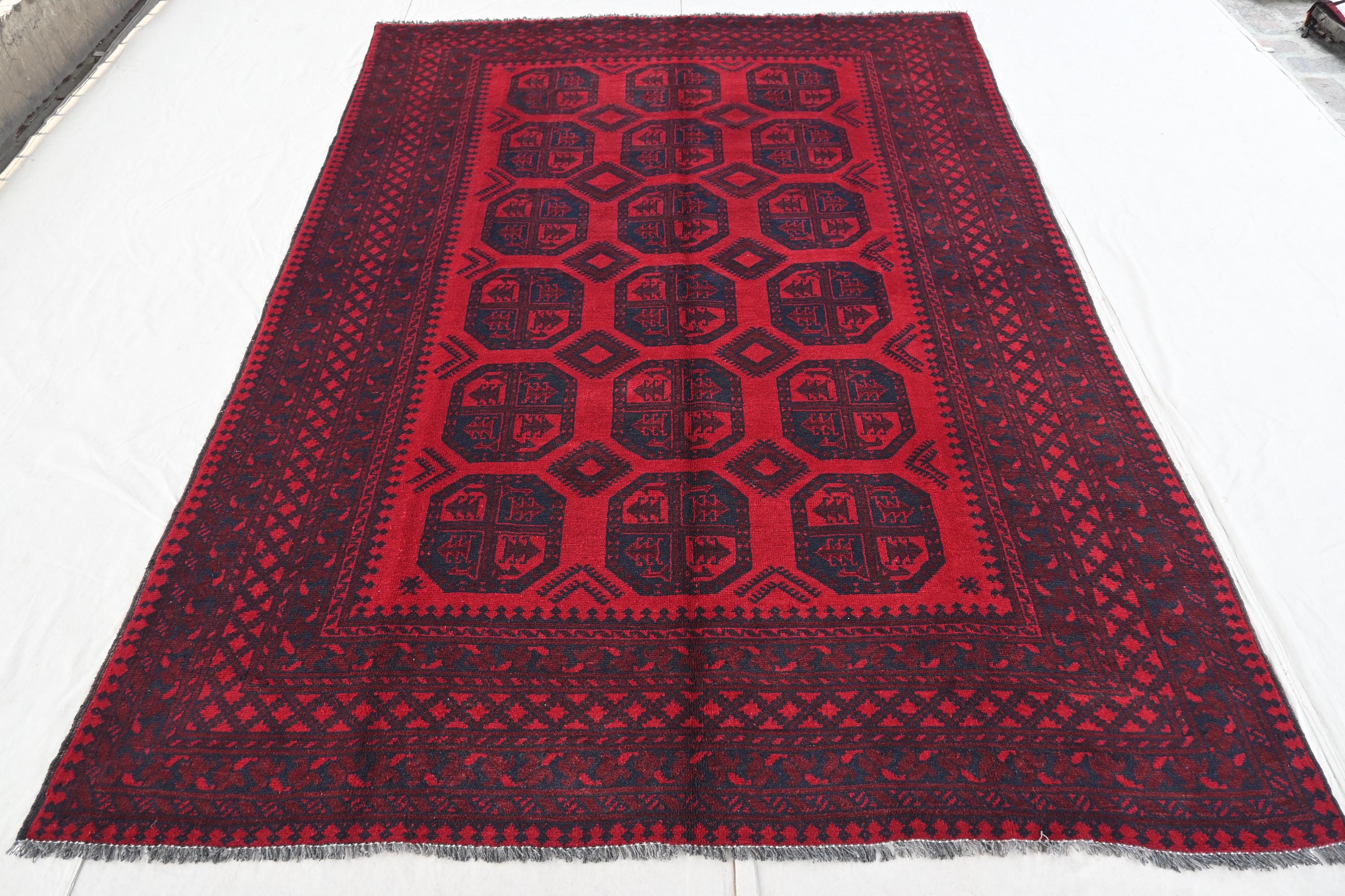 150年前 アンティーク トルクメン絨毯 ラグ 手織 ウール 41x105cm 150