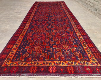 4 x 11フィート幅のランナーラグ - フラットウィーブアンティーク調色