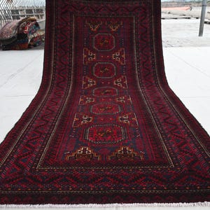 Afghan Antique Rug 4x8 Afghan Sarique Rug- Handmade Wool Rug 110x230 cm Geometric rug- Turkmen Tribal Rug- Bedroom Rug- Living Room rug