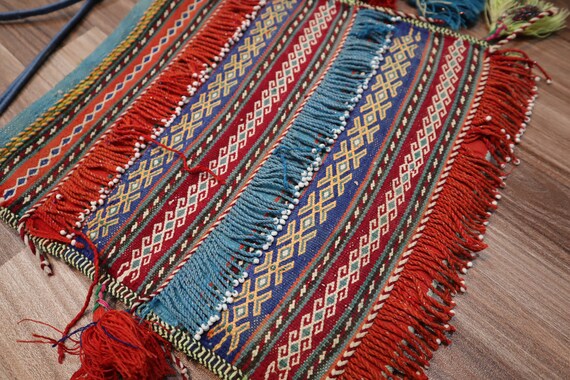 1'2 x 1'2 ft Handmade Bag Rug- Kilim Bag - Vintag… - image 6