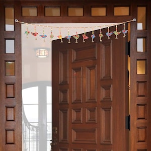 Pájaro volador para colgar en la pared/Toran/Colgante de puerta indio, regalo de decoración del hogar, decoración de puerta para el hogar y la sala de estar/inauguración de la casa/Navidad