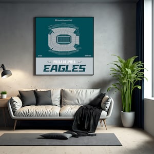 Lincoln Financial Field, Philadelphia Eagles Poster, Modern Football Poster.