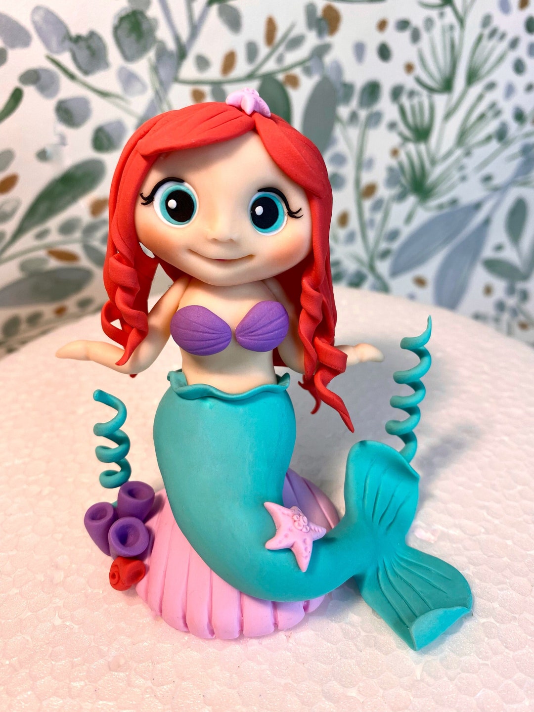 Princess Figurine Personalized Mermaid Cake Decoration Cake Etsy