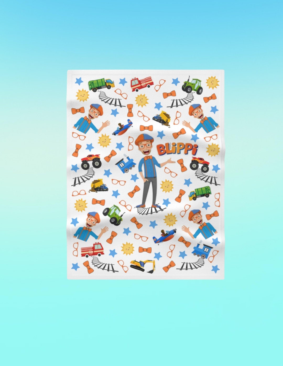 Blippi Blanket/blippi Toddler Blanket/blippi Child Etsy
