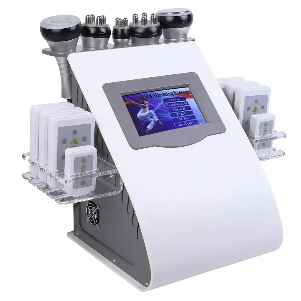 6 in 1 Cavitation Machine for Home Use or Spa, 6in1 40k Ultrasonic Body Sculpting