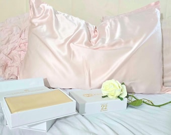PILLOWCASE SALE - Women's Mulberry Silk Pillowcase | 22 Momme | Anniversary, Birthday Gift