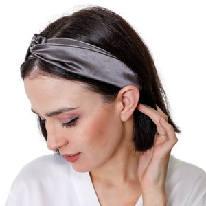 Ultimative Schönheit Seidenstirnband zum Schutz der Kanten | Damen Elegant Twisted Style Kopftuch | Plüsch Geschenk für Sie | 100% Maulbeerseide 22 mm