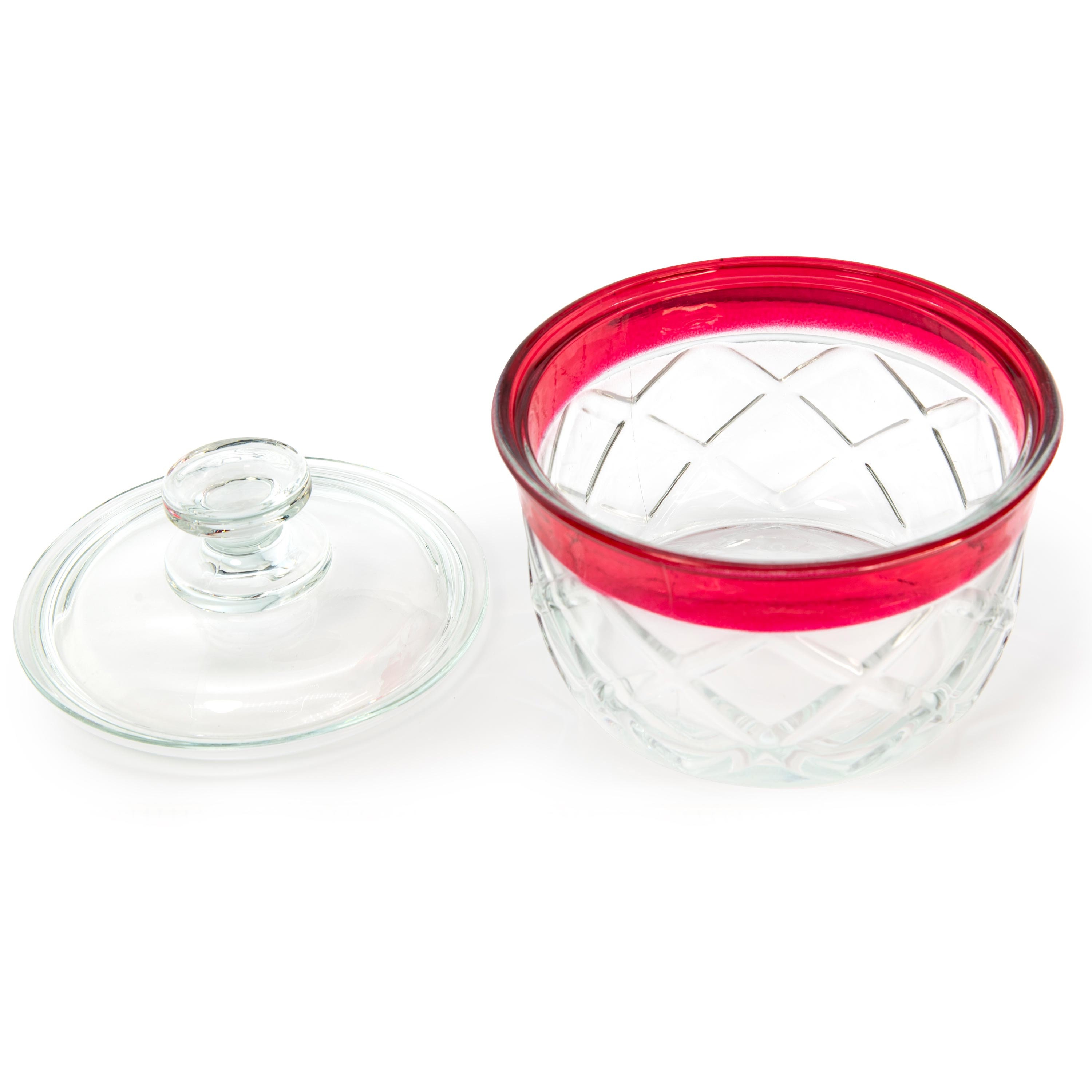 Vintage Indiana Glass Ruby Red Candy Dish With Lid - Etsy
