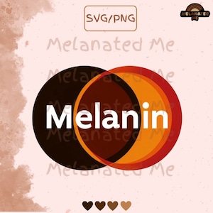Melanin SVG/PNG, schwarze Kunst / Afro Designs / Melanin Cricut / Melanin Kunst / Melanin Grafiken / Melanin Vektoren / Illustrationen / Sublimation