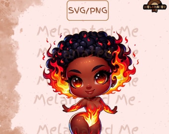 Black Girl Magic PNG/SVG, African Woman PNG Sublimation Design, Afro Black Woman Png Files For Shirt, Black Pride Png Digital Download, Fire
