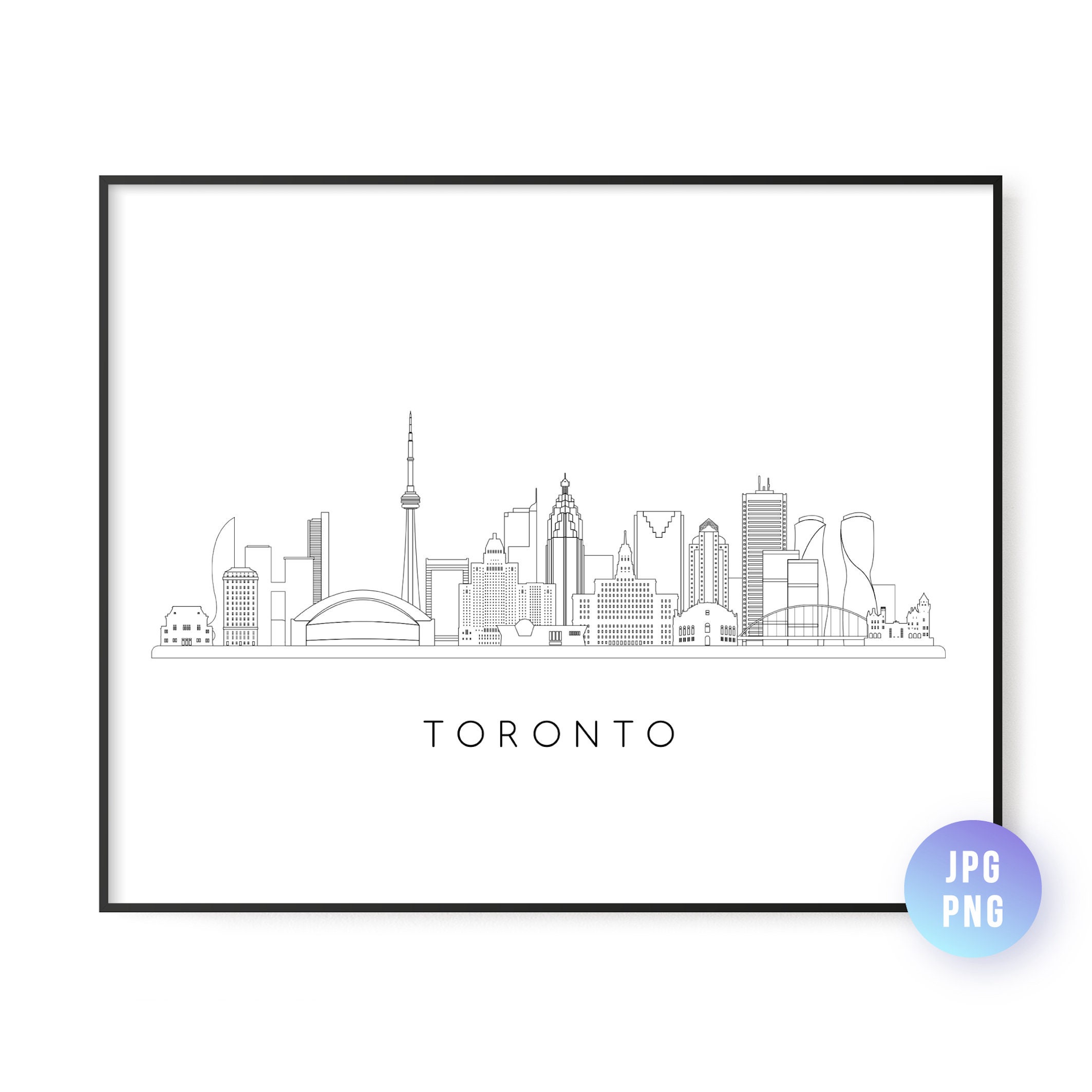 Toronto Skyline Simple Drawing Toronto Skyline Simple Drawing
