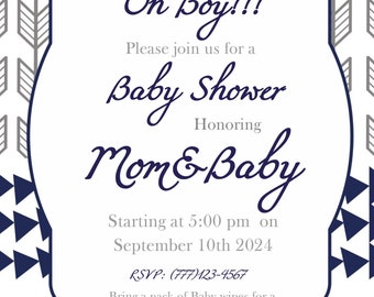 Arrow baby shower