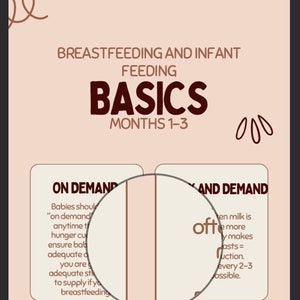 Breastfeeding and Infant Feeding Basics Handout Months 1-3