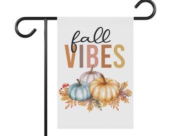 Fall Vibes Garden Flag: Autumn Pumpkin Decor