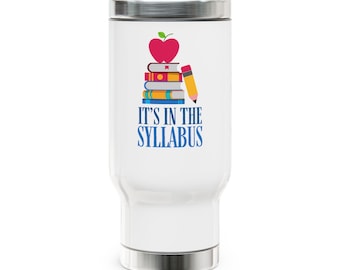 Stainless Steel Travel Mug with Handle, 14oz