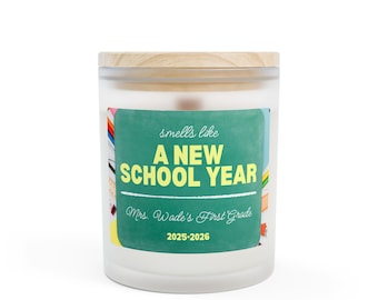 New School Year Back-to-School Candle, Aromatic Teacher Gift, Classroom Decor, Personalized Candle, Educational Scented Candle