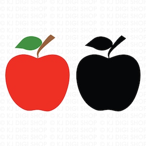 Apple svg Apple Clipart Vector Apples clipart Appel cut file Fruit svg file Apple cricut file Apple silhouette cutfile