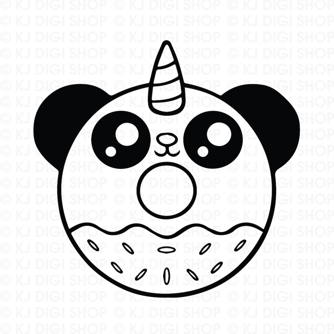 unicorno-svg-panda-svg-ciambella-svg-unicorn-laser-cut-file-etsy-italia