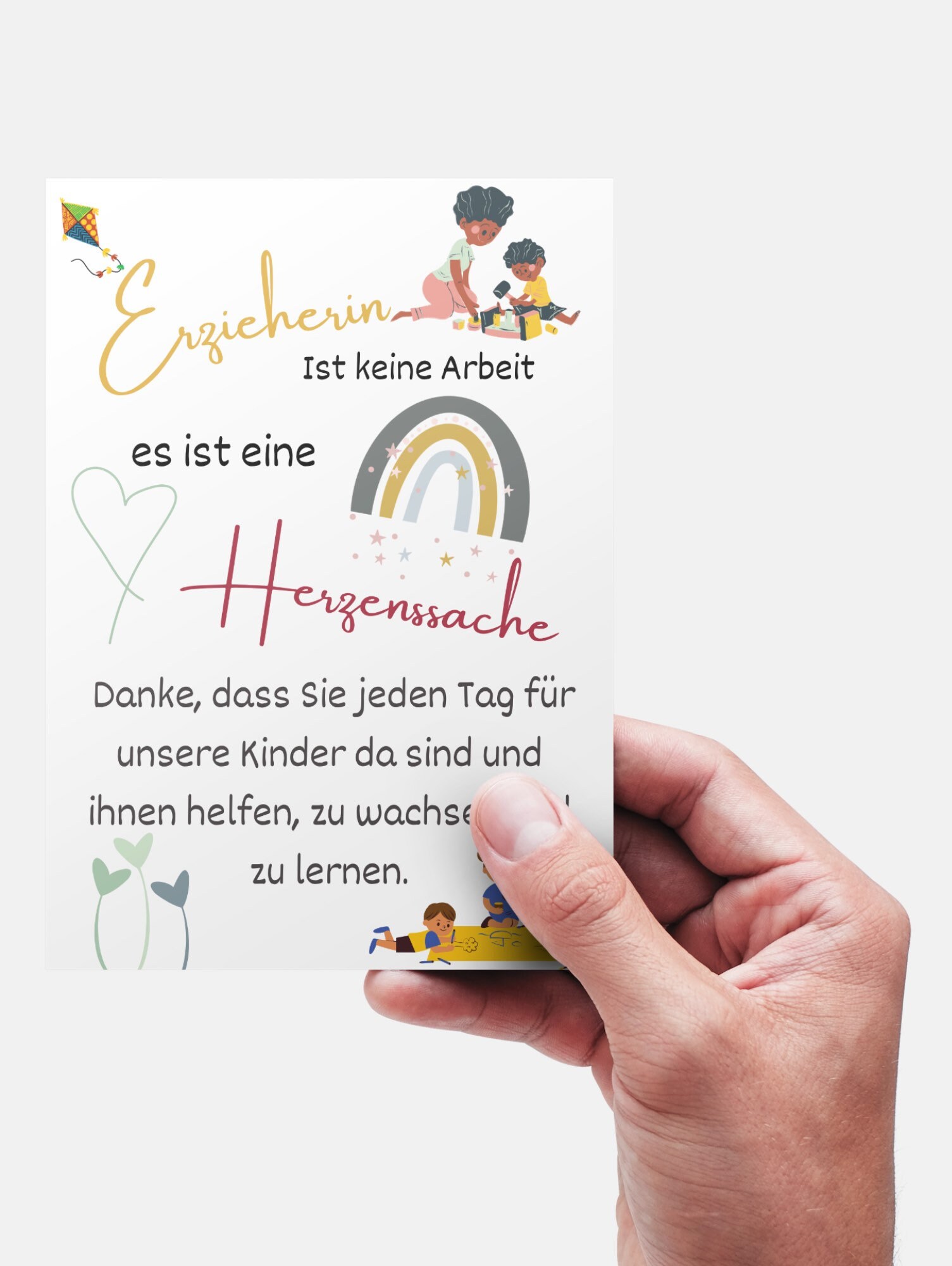 Abschied erzieherin karte spruch kita kindergartenkind Etsy.de
