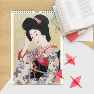 Ukio- E Calendrier mural du monde flottant (2025)