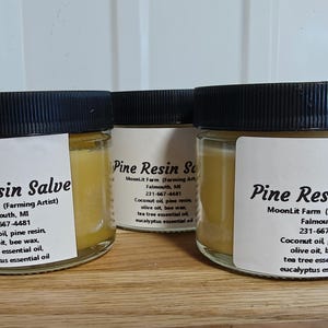 Baume à la résine de pin - Pots de 2 oz