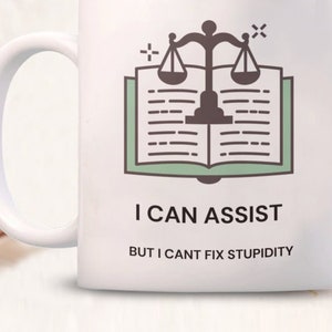 Judge and judicial assistant  coffee mug - gift for coworker - Judge gifts - Judicial gifts - Birthday gift for her and for him.